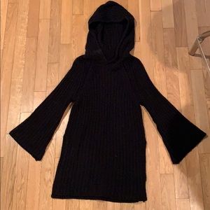 Hooded Bell Sleeve Sweater